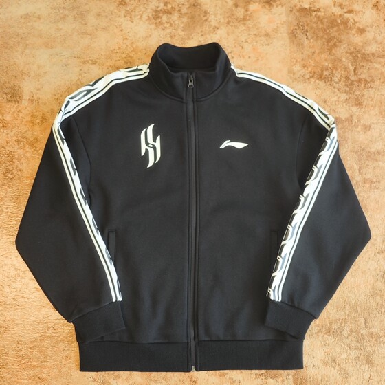 
Li Ning spring men's Yang Hansen same style CBA series plus velvet warm cardigan sweatshirt jacket windbreaker AWDVP19