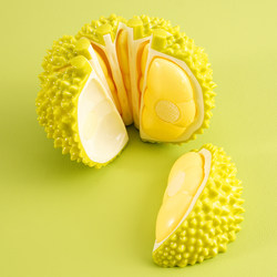 Simulated Peelable Hand-Shred Durian Toy Kidsren's Decompression Cutting Toy Baby Cutting Fruit Play House Kitchen