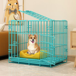 Dog Cage for Small Dogs Like Teddy with Separate Toilet, Suitable for Medium-Sized Dogs Like Corgi, Indoor Household Pet Dog Cage