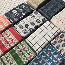 Japanese-Style Cotton and Linen Desk Computer Tablecloth ins Style Student Dormitory Bedroom Rectangular Fabric Japanese Retro Fabric