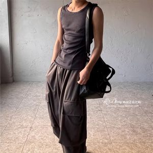 
0306 Low price promotion original 86 fine pit thread sleeveless vest close-fitting elastic layered layered T-shirt