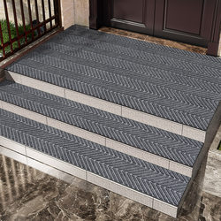 Outdoor stair step mat custom-made step non-slip mat glue-free self-adhesive villa gate floor mat entry door carpet