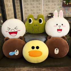 Cute Pillow Cushion Chair Backrest Office Lumbar Support Backrest Car Lumbar Pillow Nap Pillow Sofa Living Room Bedside