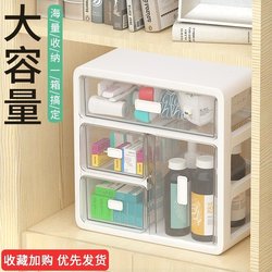 Internet-Famous Transparent Medicine Storage Box, Small Medicine Box, Large Household Emergency Medical Box, Convenient Service Box, Drawer Type