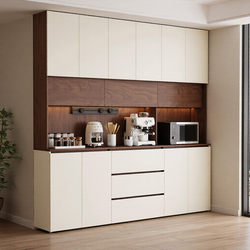Sideboard Against the Wall Integrated Storage Cabinet Solid Wood Living Room Storage Cabinet Tea Cabinet 2026 New Model Wine Cabinet Storage Cabinet