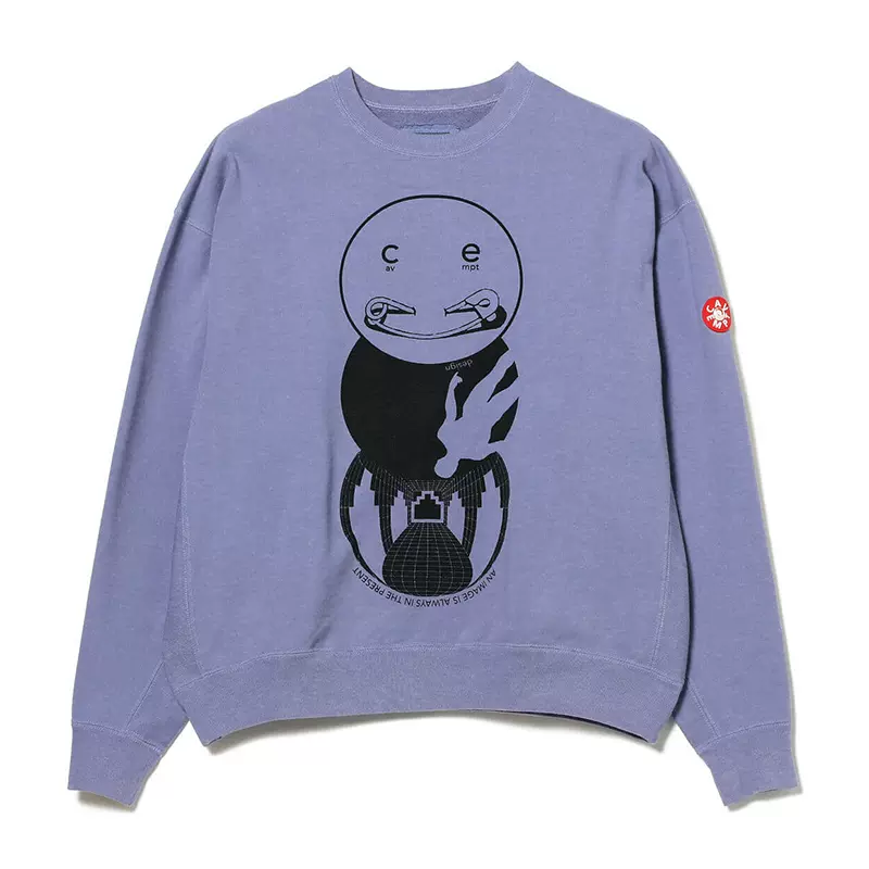 C.E 22AW CAV EMPT OVERDYE MD IN THE PRESENT CREW NECK 卫衣-Taobao