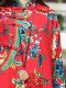 New Chinese retro disk buckle and improved cheongsam dress. Women's spring and autumn retro big flower cotton and linen ethnic style loose long skirt