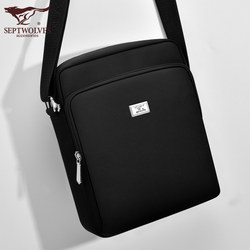 Septwolves Men's Bag Oxford Cloth Men's Shoulder Bag Men's Travel Crossbody Bag Casual Backpack New Lightweight and Portable