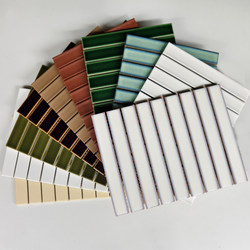 Long ceramic mosaic niche tile background wall