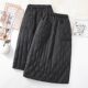 Clearance and pick up bargains ~ Foreign trade women's black suit skirt down cotton one-piece skirt windproof winter skirt mid-length skirt
