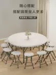 Có thể gập lại bàn tròn tại nhà bàn ăn tròn lớn để bàn nhà đơn giản 10 người bàn ăn tròn bàn ăn căn hộ nhỏ bàn học thông minh dergo Bàn
