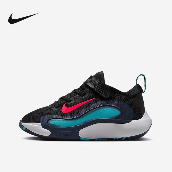 Nike/Nike Toddler Velcro One-Foot Lightweight Breathable Wear-Resistant Cushioning Basketball Shoes FQ7670-004