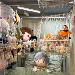 Cotton Doll Storage Organizer, Dormitory Essentials, Bed Hanging Net, Plush Toy Storage Rack, Doll Clothes Display Bag