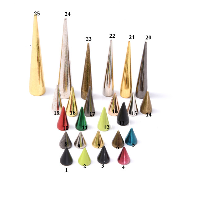 Copper bullet spike series DIY metal rivet pet collar non-mainstream punk rivet jewelry accessories