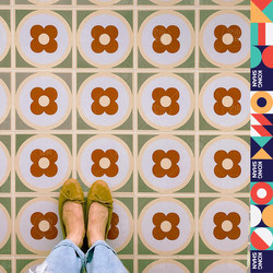 Nordic Retro Kitchen Art Tiles, Floral Tiles for Bathroom, Guesthouse, Storefront, Balcony Wall and Floor Tiles 200X200