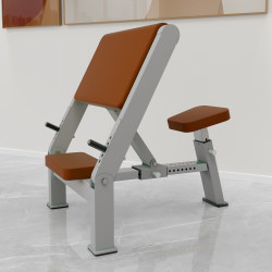 Adjustable Bicep Training Rack Dual-Purpose Hip Bridge Machine Multifunctional Barbell Rack Hip Thrust Bench for Men and Women Fitness Commercial Use