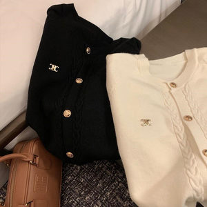 
Clearance and pick up bargains~ Foreign trade export autumn small-flavored knitted cardigan jacket for women's temperament high-end soft sweater