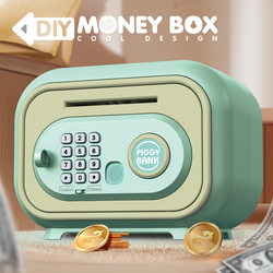 Password-Protected Piggy Bank, New Model for Children and Boys, Money Can Only Be Put in but Not Taken Out, Safe Deposit Box, Savings Bank