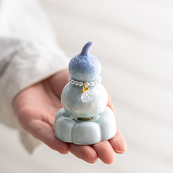 Jingdezhen Taoyang New Village Crystalized Gourd Ceramic Ornament, Popular on Social Media, Cute and Fresh Style, Perfect for Gifting