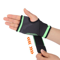 Sports Straps, Fitness Palm Protectors, Basketball Knitted Outdoor Cycling Badminton Professional Wrist Protection Gloves for Men