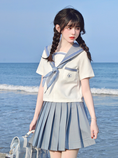 クロスギャラクシー ジェミニ スタイル セーラー服 - ホワイト