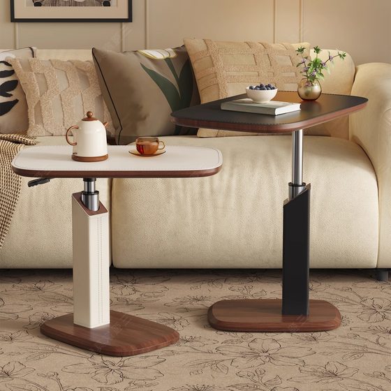 
Mobile side table, pneumatic lifting side table, modern simple sofa side small coffee table, living room bedroom multi-function cart