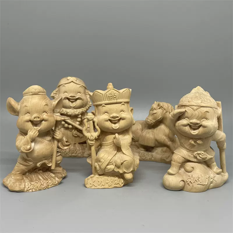 ∇花∇唐物 黄楊木（柘植・天然木）木手彫小台/花台