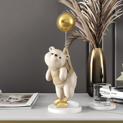 Trendy Bear Light Luxury Minimalist Living Room Decoration Home Accessories Entrance Tv Cabinet Decoration Housewarming New Home Exquisite Nordic