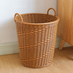 Kens Woven Laundry Basket for Home Use, Laundry Storage Bin, Laundry Bucket for Storing Dirty Clothes, Hotel Supplies