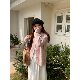 Sweet girl mixed pink buckle lapel cardigan sweater for women Spring and Autumn 2025 lazy style thickened outer sweater jacket
