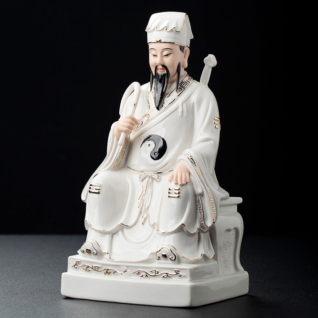 Qizhen Ceramic Ornaments Lu Dongbin Statue Lu Zu Statue Chunyang ...