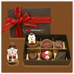 Chocolate Fruit Shop Valentine's Day Gift for Boyfriend/Girlfriend Cartoon Japanese Cat Zakka Figurine