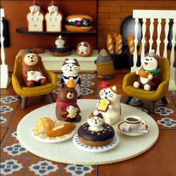 Japanese Shiba Inu Zakka Bakery Shop Decorations Mini Bread Cake Tabletop Photo Props