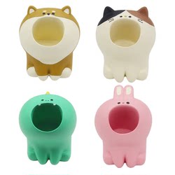 Cute Shiba Inu Three-Haired Cat, Foodie Japanese-Style Cat Zakka Internet-Famous Pen Holder, Storage Stationery Ornament