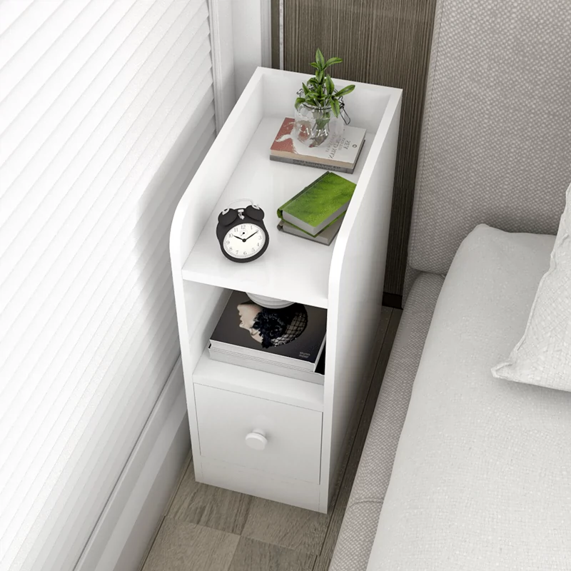 20 cm phòng ngủ bàn cạnh giường ngủ nhỏ kệ đầu giường bánh sandwich tủ nhỏ mini siêu hẹp đơn giản hiện đại dải