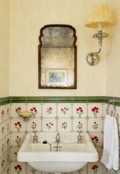 Medieval Style Hand-Painted Vintage Tiles 15*15cm for Kitchen, Bathroom, Balcony, Wall and Floor Tiles for Restaurants and Guesthouses