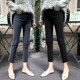 
Large size jeans for women with small 8-minute spring and summer 2025 Korean version high waist elastic slim fit slim small straight 9-minute