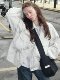 VintageTang American retro white loose short work jacket windbreaker jacket autumn Xiaoqi