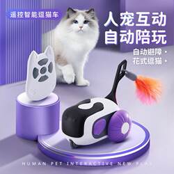 Cat Teaser Toy Self-Entertainment Pet Energy-Consuming Toy Remote Control Automatic Electric Cat Teaser Car Cat Haki Mi