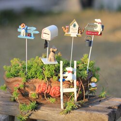 Japanese-Style ins Garden Supplies, Succulent Flower Inserts, Flower Pot Pendants, Balcony Ornaments, Cute Animal Decorations, Landscaping