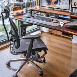 Pugris Ergonomic Chair Computer Chair Waist Protection Office Chair Sleepable For Home Sedentary Plaid Chair Breathable