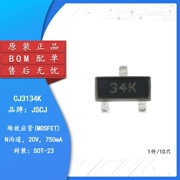 Chính Hãng CJ3134K SOT-23 N Kênh 20V/0.65A MOSFET Hiệu Ứng Trường Ống 10 Miếng 	giày dép đầu bếp 	giày bảo hộ đầu bếp	