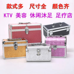 New Year Promotion: Portable Tool Box for Foot Massage Technicians, Massage, Pedicure, Ear Cleaning, Tattooing, Aluminum Alloy Box, Makeup Box