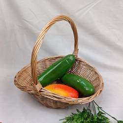 Wicker Fruit Basket, Portable Shopping Basket, Rustic Rattan Storage Basket, Storage Basket, Picking Basket, Small Flower Basket, Gift Basket