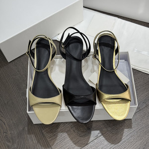 French Retro Kitten Heel Strap High Heel Sandals Mid Heel Sheepskin Open Toe Fashion Women's Shoes 2026 New Style