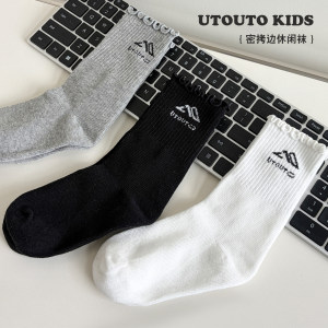 
Big Ear Elephant Girls Close-Coupled Small Label Casual Socks 2026 Spring New Baoer Moisture-Absorbent Breathable Mid-Tube Socks