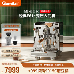 Gemilai White Whale 3035Abc Semi-Automatic Small Household Italian-Style Boiler Coffee Machine E61 Brewing Head