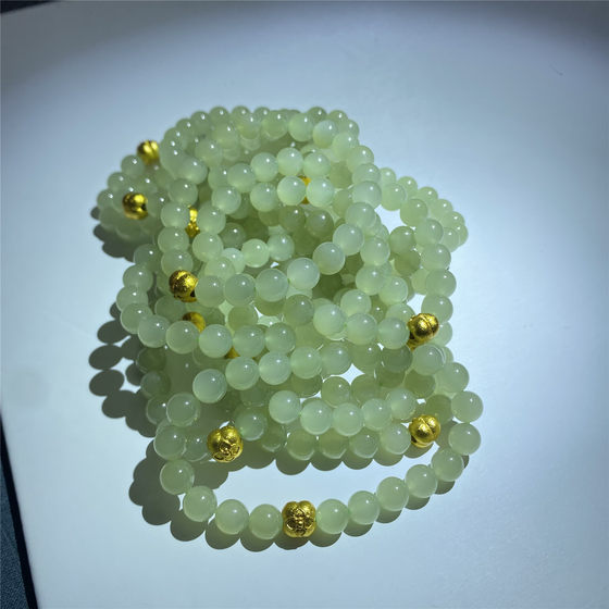 
Natural Hetian Jade Qinghai Material Sapphire Ice Qingshui Original Matching Bracelet Women's Jade Bracelet Jewelry