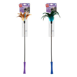 Gigwi Is a Cat Toy Self-Entertaining Wand with Feathers, Durable and Bite-Resistant, Suitable for Raising Cats, Kittens, and Pet Supplies