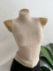 It's easy to match~ Korean style, an ins temperament, half-high collar, pit strip, sleeveless vest top, underwear, base shirt